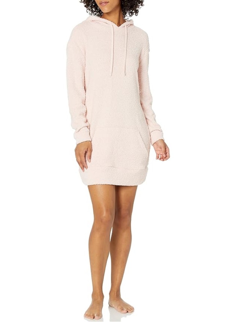 Calvin Klein Pink Plush Lounge Long Sleeve Hoodie